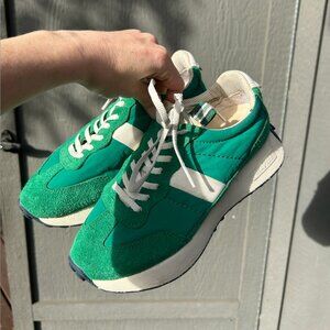 SeaVees Green and White Sneakers